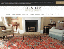 Tablet Screenshot of farnhamantiquecarpets.com